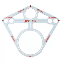 Geberit fali WC furat átjelölő sablon (skt912180)