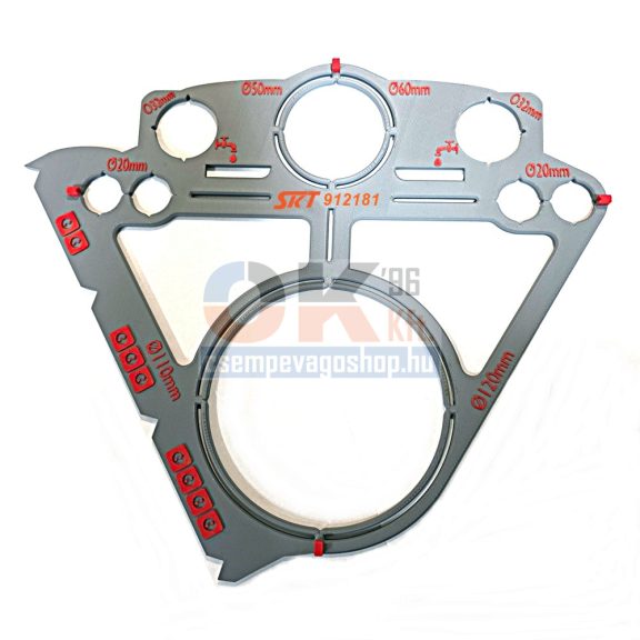 Geberit fali WC furat átjelölő sablon + csaptelep (skt912181)