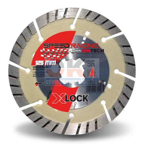 Diatech gyémánttárcsa SPEED TURBO 22,2 / Xlock ×125mm    (sl125xl)