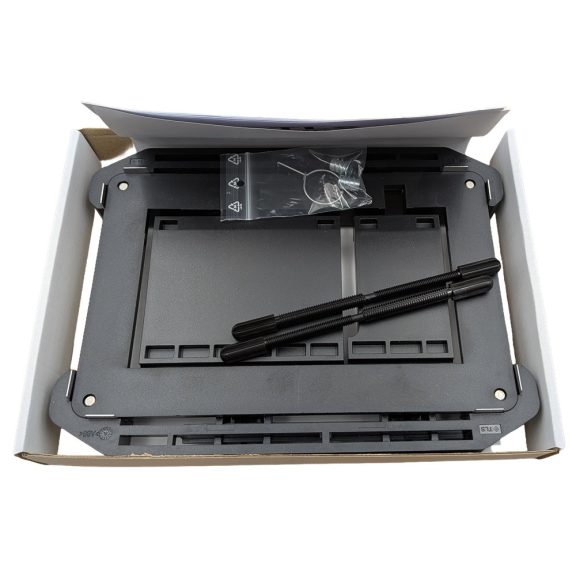 Univerzális burkolható WC nyomólap, fekete (ts89900)