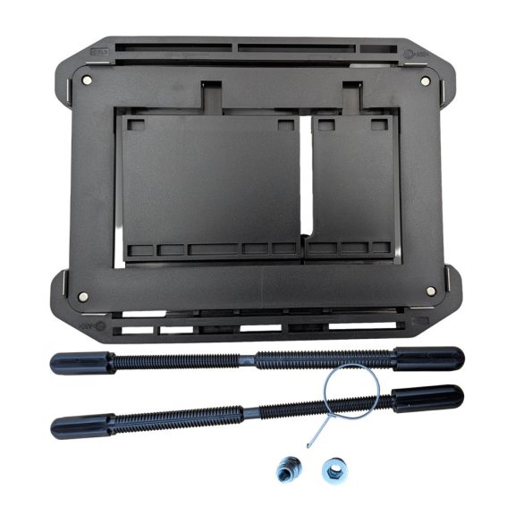 Univerzális burkolható WC nyomólap, fekete (ts89900)